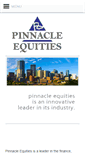 Mobile Screenshot of pinnacleequities.ca